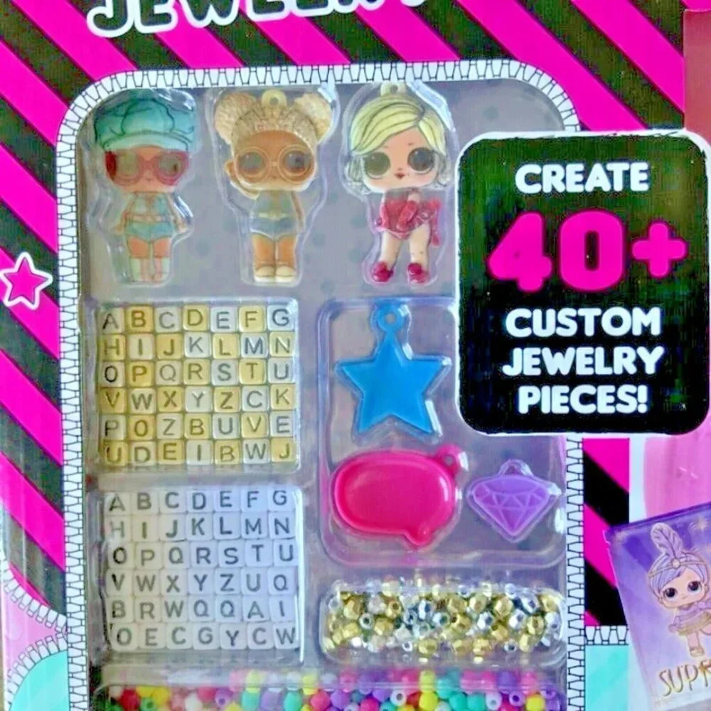 LOL SURPRISE Girls Jewelry Studio Case Over 1000 Accessories Make Jewelry 6+ NEW